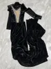 Abbigliamento da palcoscenico abiti da sera in velluto nero abiti da festa in costume sexy show di costumi vestito con pietre speciali di compleanno ocassion