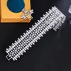 ThreeGraces Brilliant Cubic Zirconia Silver Color Luxury Bridal Wedding Bracelet for Brides Fashion Banquet Dinner Jewelry BR288 240423