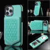 Fashion Mirror Telefon Case IPhone z uchwytem kartą Kopiącą się z szczotką wisząca lina luksusowy odpowiedni dla iPhone'a 15 plus 14 13 12 11 11 Pro Max Apple