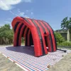 Red and Black Polieplable Stage Cover Tent Oxford Dôme Polie Dome Toit Marquee Air pour Concerts Outdoor Événements avec une livraison d'air gratuite à votre porte