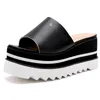 Luxurys Designer Slip-On Sandals Espadrilles本物のレザースリッパファッションローファーLuxe Cap Toe Fisherman Wedge Elyse Platform Shoes Girls Boys Party Sandals