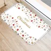 Carpets ZHENHE Colorful Christmas Print Mat Doormat Anti Slip Floor Carpet For Bathroom Kitchen Entrance Rugs Home Decor