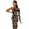 Casual Dresses Funny Horse Bodycon Dress Female Animal Print Elegant Maxi One Shoulder Street Wear Custom Birthday Gift