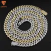 Lifeng Fashion Custom BEEW CUSTH SENDE CATERA CUBANE GOLD CANNE 925 Sterling Silver White Giallo Hip Hop