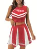 Dames cheerleading sexy pompom mode set team performance cheerleading kleding voetbal uniform 240425