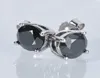 Boucles d'oreilles étouffantes de stud iogou pour hommes Boucles d'oreilles en diamant solitaire de 6,5 mm solitaires solides 925 bijoux en argent sterling 2302084136135