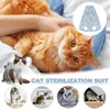 I costumi di gatto si adattano agli animali domestici interni abbigliamento elastico traspirato elastico elastico recupero del gattino alternativo per malattie della pelle