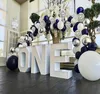 Feestdecoratie witte en blauwe ballonketen set verjaardag bruiloft combinatie festival fabrieks directe verkoop
