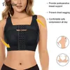 Damesjapers dames na de front sluiting bh-houding corrector body shaper compressie duw shapewear op met haken