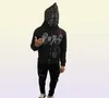 Sweat à capuche masculine Y2k Full Zip Up Hoodie Men Automne Wintum Gothic Rhines Sweatshirt Hip Hop Grunge Skeleton Veste surdimensionnée8904471