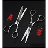Hair Scissors New Arrival Professional Barber Cutting Kasho Gf-60 5.5 Inch/6.0 Inch 6Cr Sier/Black/Rose Golden Drop Delivery Products Oteem