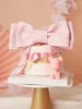Parti Malzemeleri Akrilik Pembe Kanatlar Kalp Ayı Kart Kızlar Prenses Doğum Günü Pastası Topper Dekorasyon Büyük Yay Düğün Tatlı Pişirme Suppleis