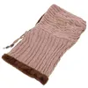 ベレー帽ユニセックスアウトドアプラクティススキースカーフスカーフポータブル編み厚い女性の男性（カーキ）