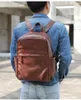 Rugzak echte lederen heren retro laptop tas schoolbag vrijetijds eerste laag koe computer reizen backpacks