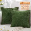 Kussen/decoratieve chenille kussenomslag groene worp covers decoratieve s voor bank woonkamer huisdecoratie rugkussen luxe rood