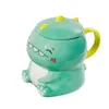 Tasses ins japonais petit-déjeuner mignon dinosaure en céramique personnalisé tasse de café créatif personnalisé tasse de lait avec couvercle j240428