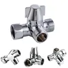 Kitchen Faucets Copper Shower Water Separator 3-Way 1/2 Outlet Sink Faucet Diverter Valve T Adapter Hose Tap Splitter Thermostability