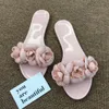 Klassiker Damen-Scuffs Melissa Jelly Camellia Pantoffers Flip-Flops Sommer Sandalen Schuhe Flat Beach Slipper für Frauen