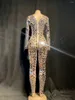 Стадия носить блестящее серебряное зеркало блестки для комбинезонного костюма женская танцевальная танцевальная боди.