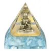 Jewelry Pouches Buddha Statue Orgone Pyramid Natural Crystal Orgonite Reiki Healing Generator For Protection Meditation Feng Shui Home Decor