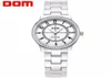 Fashion Women Diamonds Watches Watches Dom T558 Ceramics Watchband Top Luxury Brand Dress Ladies Женева Кварц Clock224W7830538