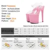 2023 Fashion Talons Extreme Platform High 20cm Pole Dance Chaussures Modèle Sexe Sandale Sandale Highheed Sandale 240417