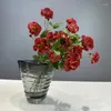 Symulacja kwiatów dekoracyjna Mały stokrotkowy jedwabny sztuczny sztuczny helan chryzantema fioletowe niebieskie białe kwiaty dekoracja centrum handlowego