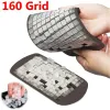 Verktyg 160 Grid Mini Silicone Ice Tray Ice Muber Foldbar Ice Mold Ice Breaker Ice Grid Tray Liten fyrkantig mögel Ice Maker Silikon Mögel