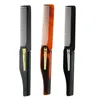 Newly Three Color Options Designed Foldable Hair Comb Pocket Clip Hair Beard Hair Comb Portable Travel Small Comb