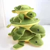 Kudde/dekorativ mjuk medföljande leksak sköldpadda plysch docka sköld