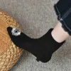 ブーツ新しい女性の足首ブーツフェイクスエードミッドヒール冬の靴