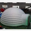 Outdoor Activities 8mD (26ft) With blower Inflatable Igloo Dome Tent with led light White Structure Workshop for Event Party Wedding Exhibition Business Congress