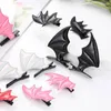 Haarclips Girls Gothic Halloween Cosplay Devil Wing Haarspeld Hoofddeksel Punk Jewelry uniek zwart