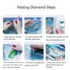 Artesanato youqu foto personalizada produtos personalizados Mosaic Diamond Pintura 5D Round Square Diamond Bordado Diy Presente Decoração para casa