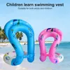 Simning Vest Safety Buckle Dual Airbags Uppblåsbar jacka Snabb inflation Swim Ring Water Sports Kid Float Drifting Pool Circle 240426