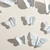 Dekorative Figuren nordischer Stil weißer Keramik Schmetterlinge hängende Dekorationen für Wohnzimmer El Hintergrund Wand Schmetterling Anhänger