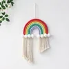 Decorative Figurines Rainbow Hanging Decor Macrame Home Decoration Accessories Nordic Wall Ornaments Kids Baby Room Pography Wedding