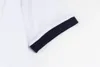 męska koszula polo designer koszule dla mężczyzny moda fokus haft haft wąż podwiązka małe pszczoły wzór ubrania ubrania tee czarno -białe męskie koszulka a17