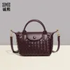 New Hand-woven Bag Fashion Dumpling Handbag High-end Dragon Xiang Bag Texture Trendy Shoulder Crossbody Bag