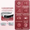 4D Electric Eye Massager Compress Presión de la bolsa de aire Vibración Massaje Atención del instrumento Alivio Fatiga Mejorar el sueño 240424