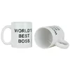 Tasses 1 Nouveau 350 ml Dunder Mifflin Office Worlds Best Boss Coffee Cup Fun Ceramic Tea Milk Cocoa Cup Unique Birthday Gift J240428