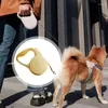 Hondenkragen zwaar touw duurzaam en reflecterende nylon tape walking intrekbaar beveiligingsriem vergrendelingssysteem met niet-slipgreep