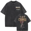 T-shirt di musica americana di Bad Omens Vintage Bad Omens American Music Maglietta da donna Tenda Gothic Tenda Gothic Maglietta