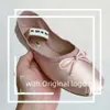 MIUI Ballet Flat Robe Shoe for Woman Man How Silk Dance Shoe Luxury Designer Shoe Sexy Trainer Yoga Casual Canvas Chaussures Ballerina Walk Outdoor Shoes Loafer 525