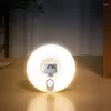 Lampes de table beignet chaton lumière nocturne capteur humain intelligent USB charge lampe de chevet de chambre à coucher
