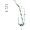 2008mm klare Glas Strohhalme für Smoothies Cocktails Trinken gesunder wiederverwendbares Öko -freundlicher Getränkezubehör Y240424