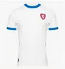 2024 Nouveau T-shirt de maillot de football de République tchèque Home and Away Red and White 24 25 Iceland Sport Football Jerseys Sportswear Serbie Camisola Eurocup