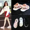 Casual schoenen sport sandalen vrouwelijke studenten zomer flat wilde smaak chique wind dennen cake dik bodem strand buiten vrouw