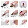 Liquids Pink Clear White Acrylic Powder Nail Art Dust Crystal Polymer Premium Powder Nail Tips Carving Extension French No Need UV Lamp