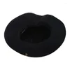 Berets Woolen Feel Panama Flat Top Hat Round Magichow Nekury Masquerade Akcesoria zagraj Fedora Dropship